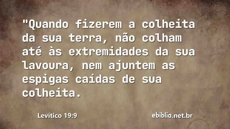 Levítico 19:9