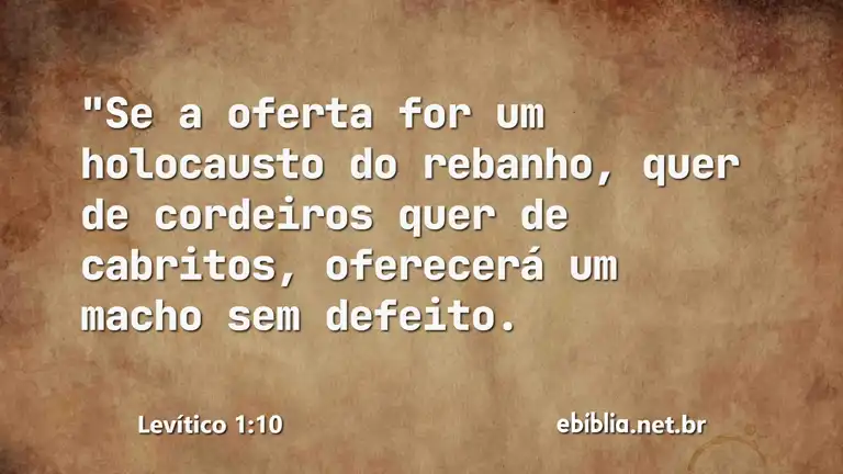 Levítico 1:10