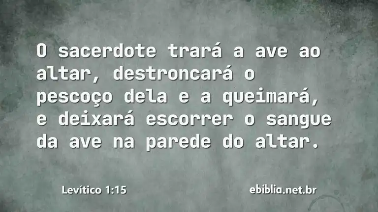 Levítico 1:15