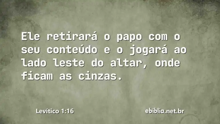 Levítico 1:16