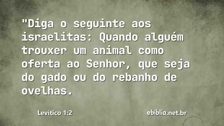 Levítico 1:2