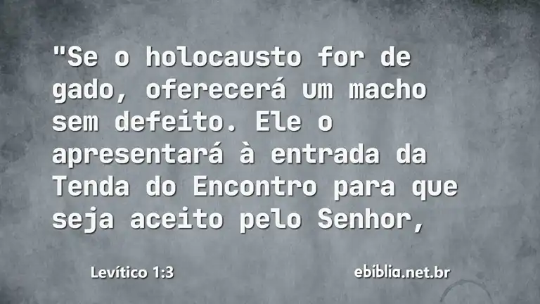 Levítico 1:3