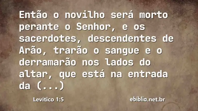 Levítico 1:5