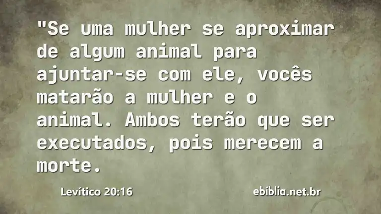 Levítico 20:16