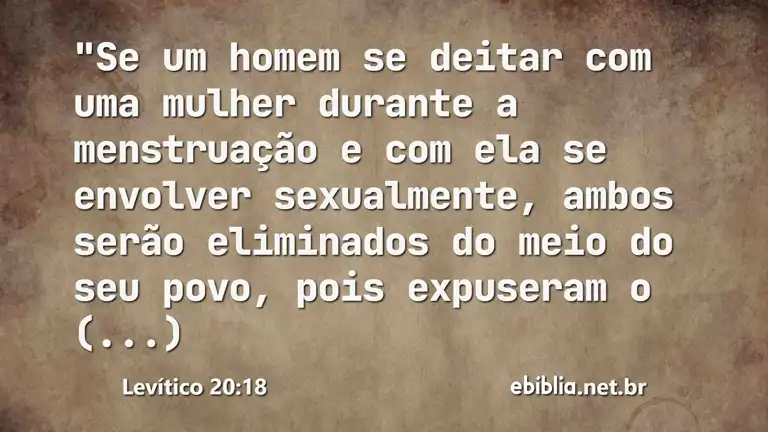 Levítico 20:18