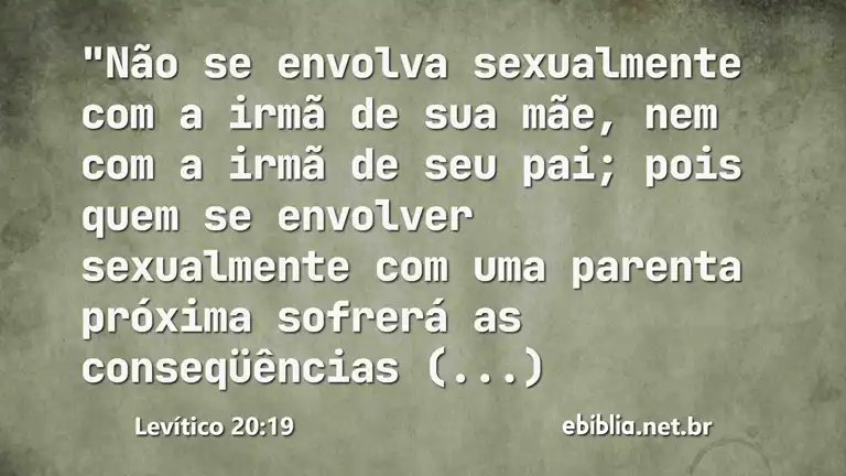 Levítico 20:19