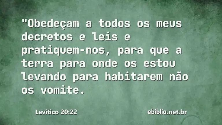 Levítico 20:22