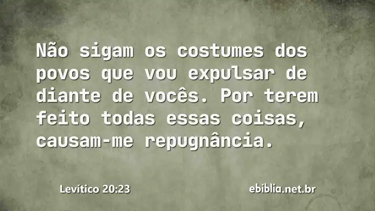 Levítico 20:23