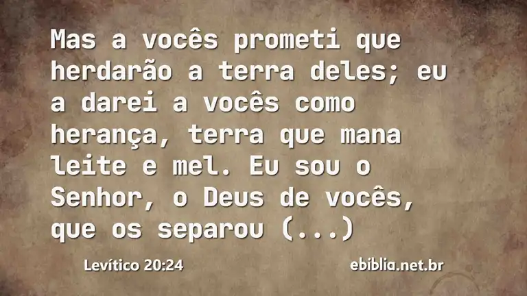 Levítico 20:24