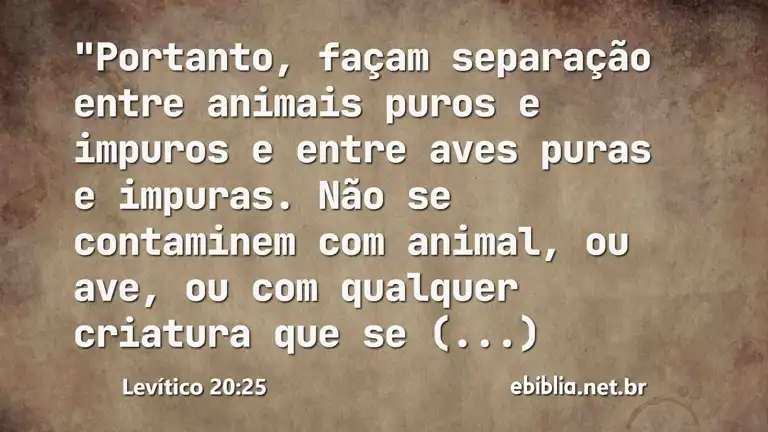 Levítico 20:25