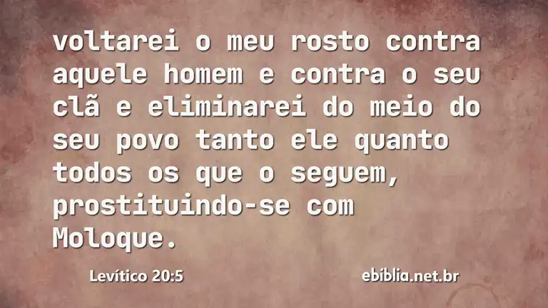 Levítico 20:5