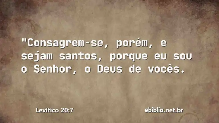 Levítico 20:7