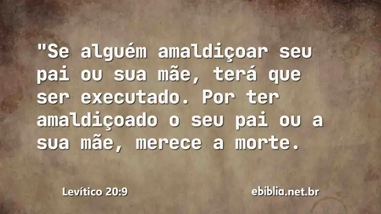 Levítico 20:9