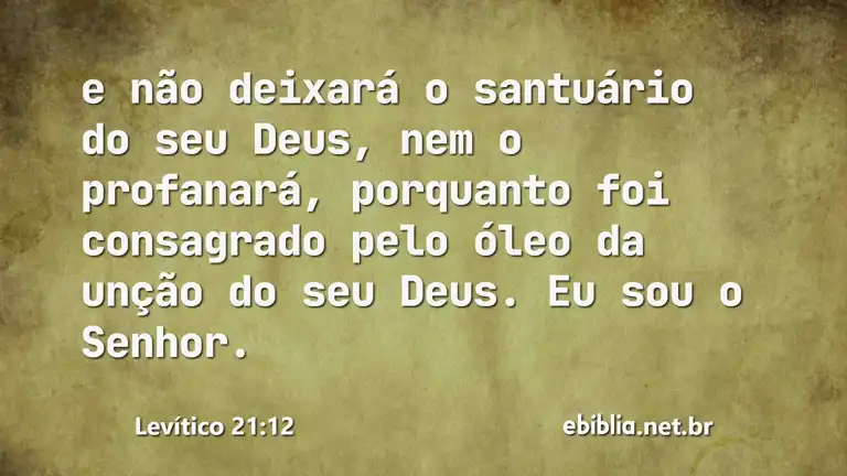 Levítico 21:12