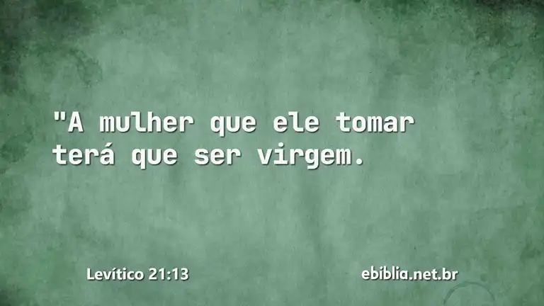 Levítico 21:13