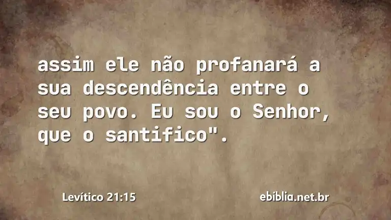 Levítico 21:15