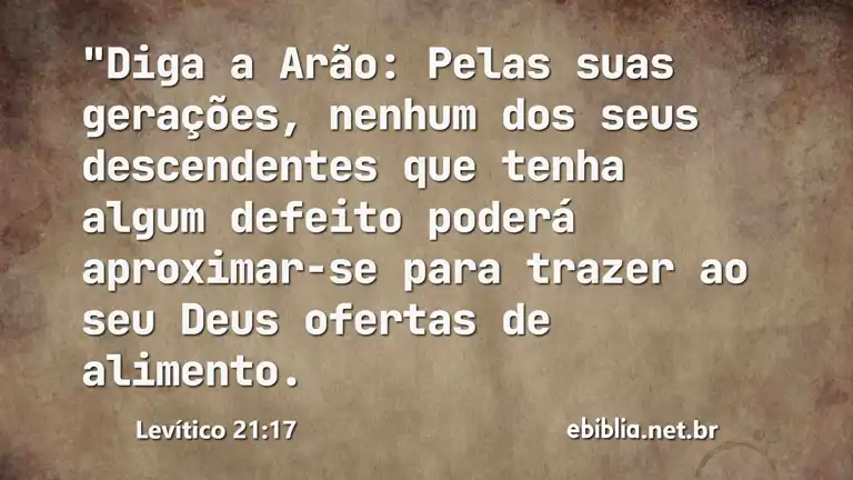 Levítico 21:17