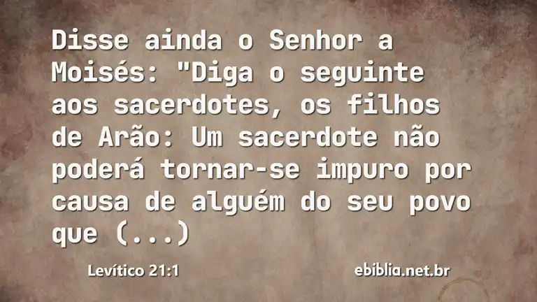 Levítico 21:1