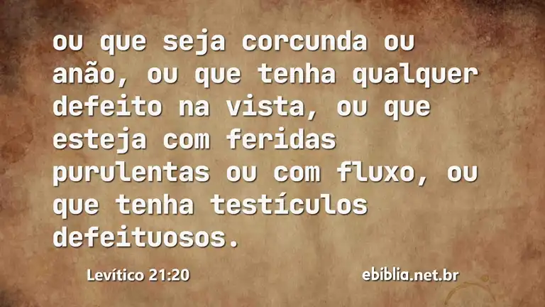 Levítico 21:20