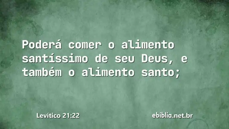 Levítico 21:22