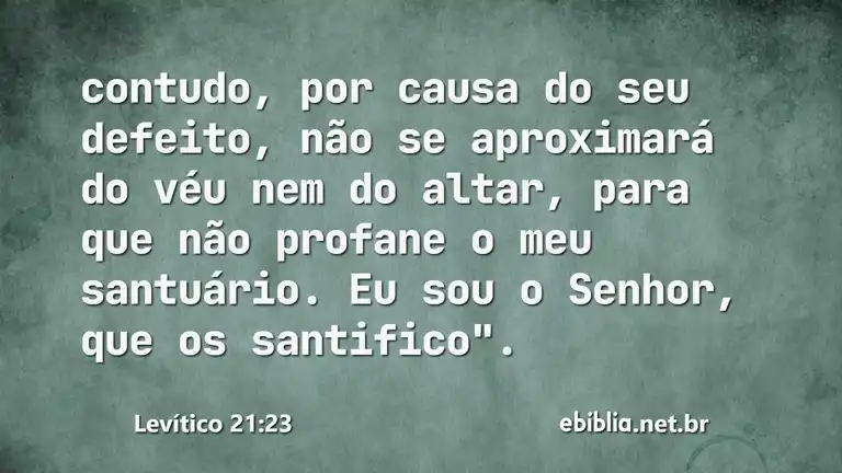 Levítico 21:23