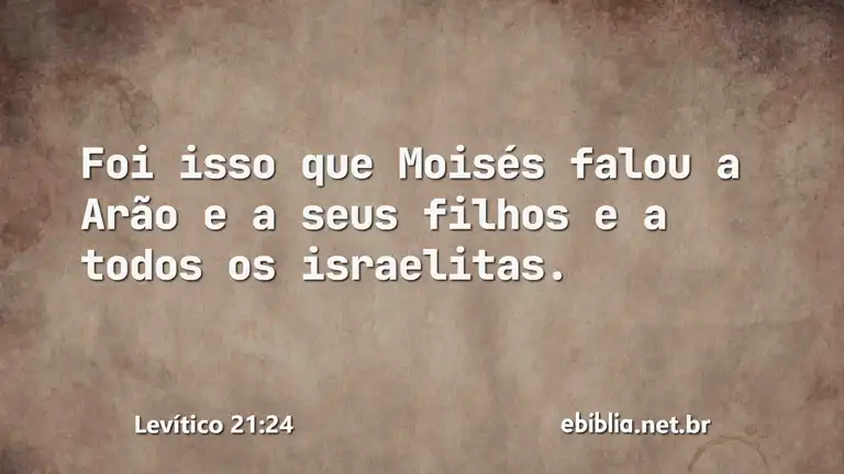 Levítico 21:24