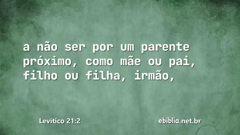 Levítico 21:2