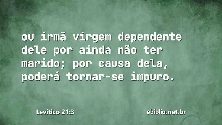 Levítico 21:3