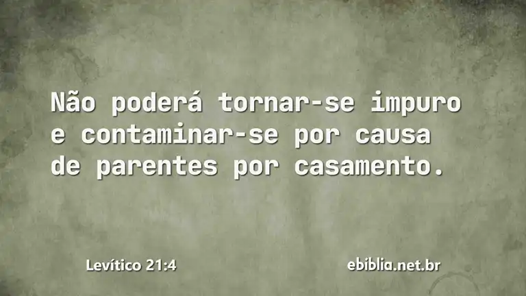 Levítico 21:4