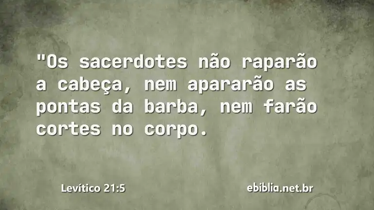 Levítico 21:5