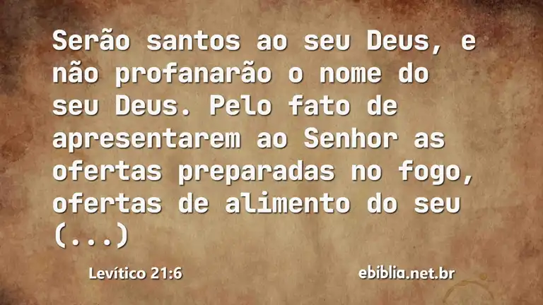 Levítico 21:6