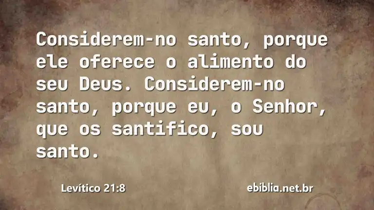 Levítico 21:8