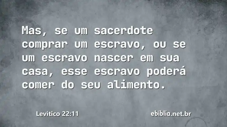 Levítico 22:11