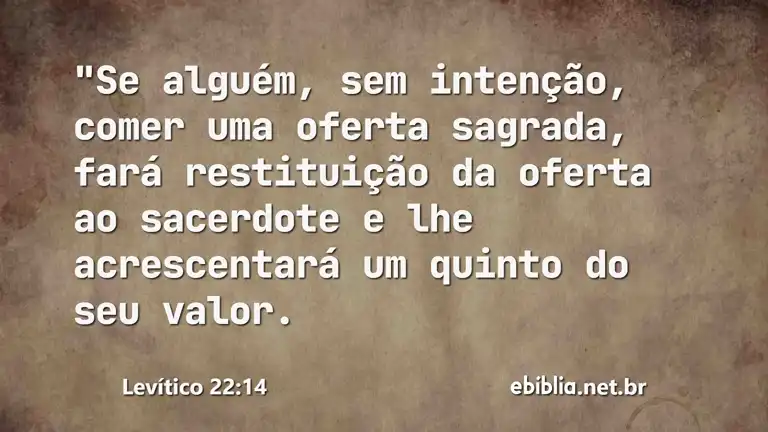 Levítico 22:14