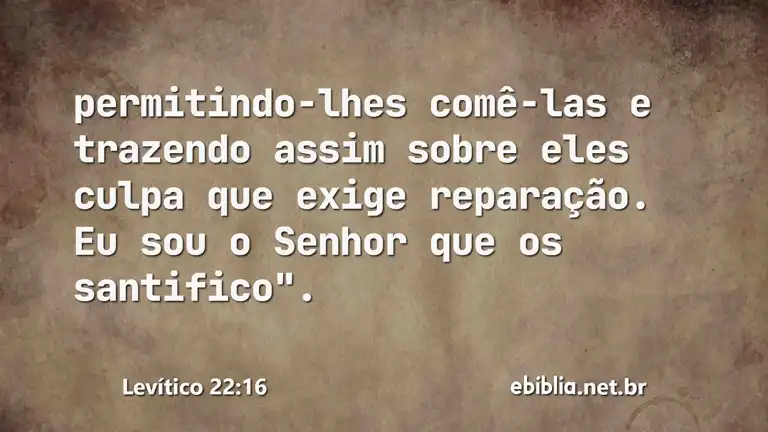 Levítico 22:16