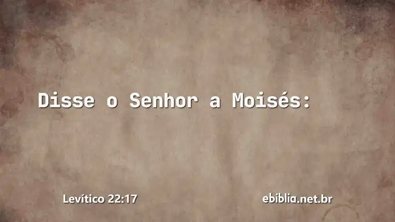 Levítico 22:17