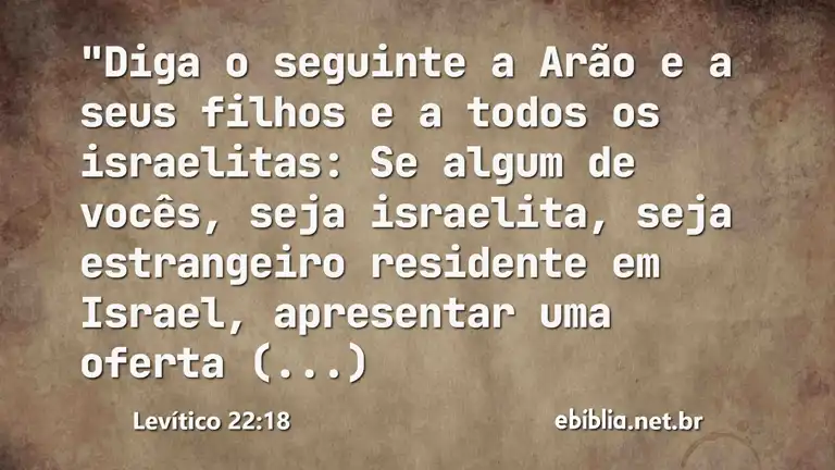 Levítico 22:18