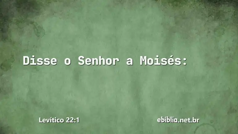 Levítico 22:1