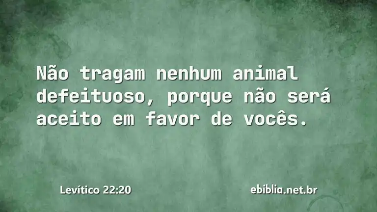 Levítico 22:20