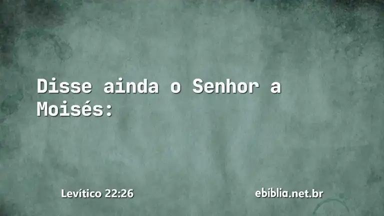 Levítico 22:26