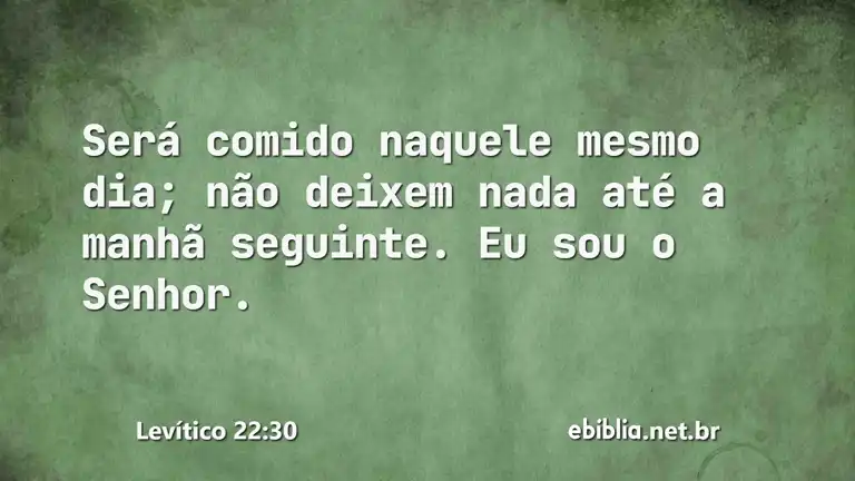 Levítico 22:30