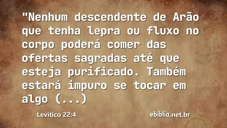 Levítico 22:4