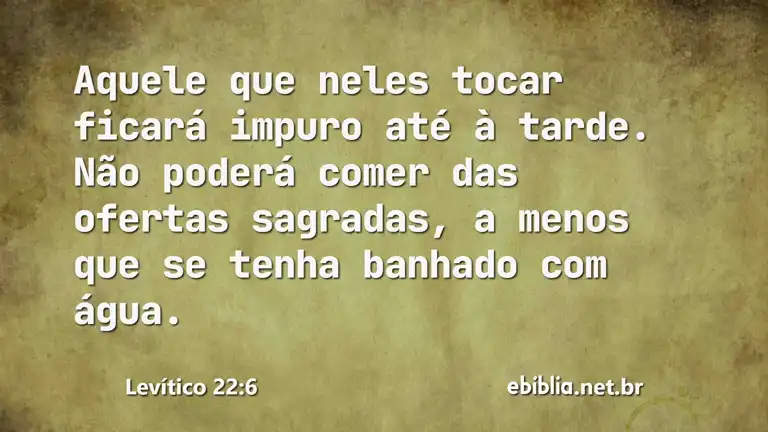 Levítico 22:6