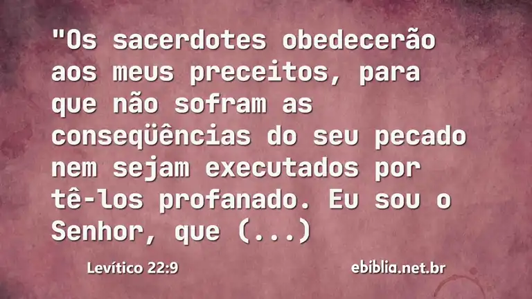 Levítico 22:9