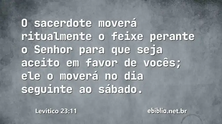 Levítico 23:11