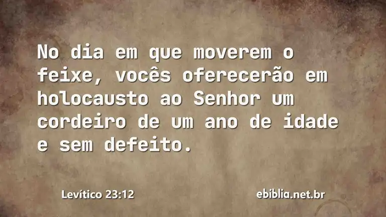 Levítico 23:12