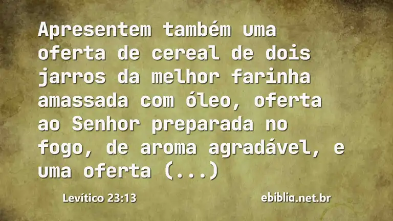 Levítico 23:13