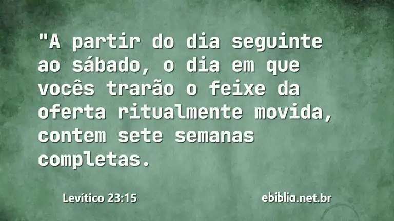 Levítico 23:15