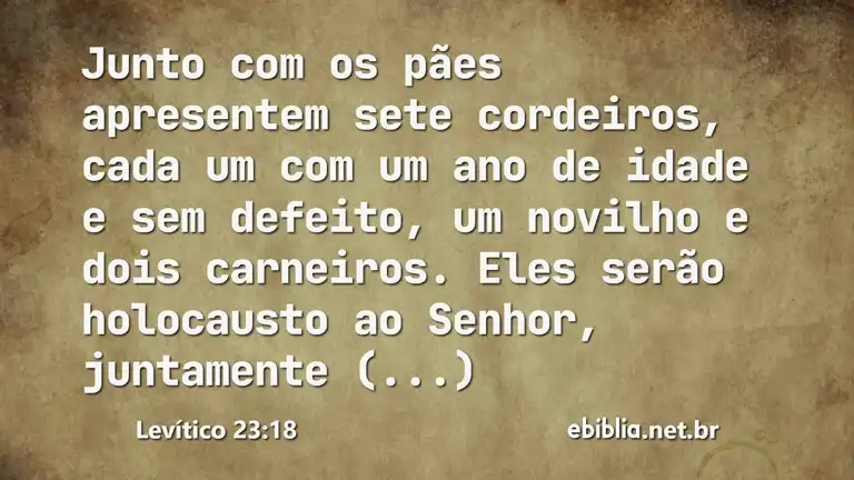 Levítico 23:18