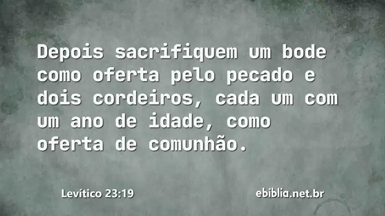 Levítico 23:19